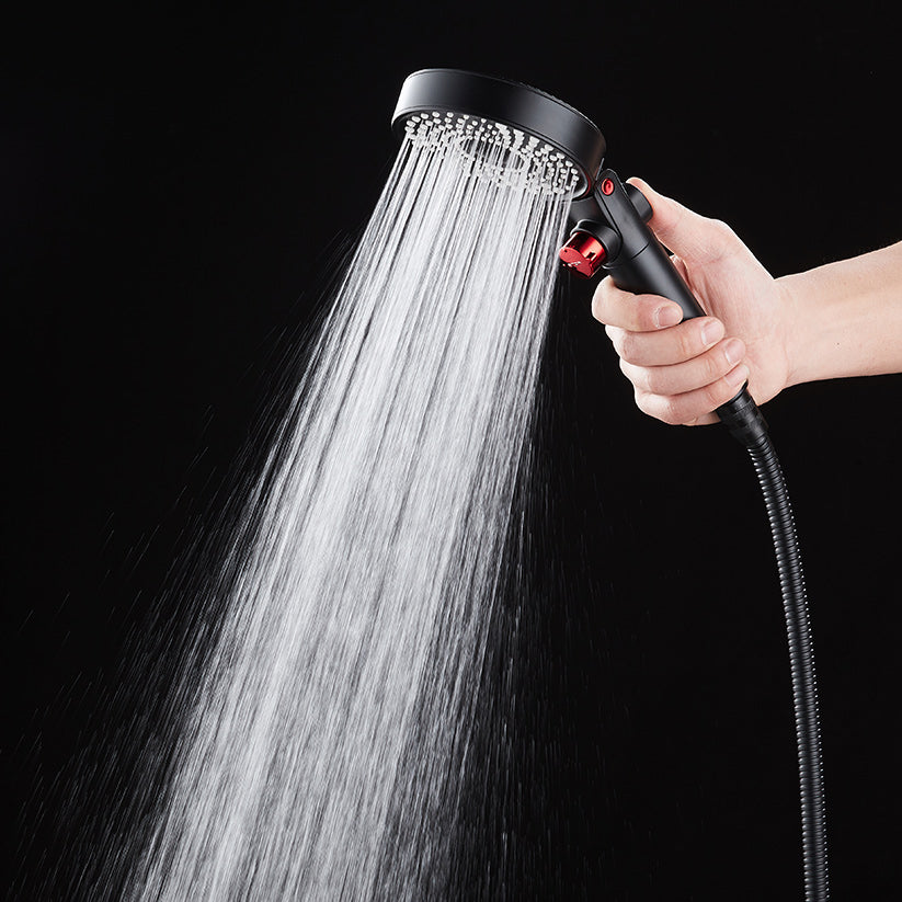MILA Flowflex Hand Shower - MBHB0206BK, Hand Shower With Double Sided Water Outlet, Multi Function, PP cotton filter, Matt Black Finish, 3 Function Filter